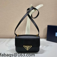 Prada Saffiano Leather Shoulder Bag 1BD320 Black 2022