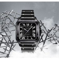 Cartier Santos de Cartier Watch Black 2020(Top Quality)