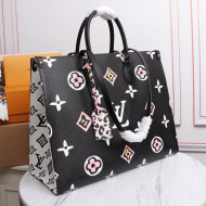 Louis Vuitton Onthego GM Tote BagM45815 Black 2021 Wild at Heart TOP