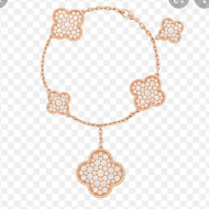 Van Cleef & Arpels Magic Alhambra Bracelet, 5 motifs Pink Gold 2021