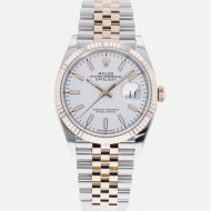 SUPER QUALITY – Rolex Datejust 126231 – Men: Dial Color – White, Bracelet - Rose Gold Plated, Stainless Steel, Case Size – 36mm, Max. Wrist Size - 7.5 inches