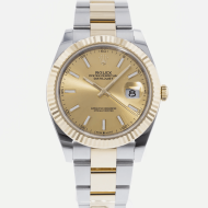 SUPER QUALITY – Rolex Datejust 126333 – Men: Dial Color – Champagne, Bracelet - Yellow Gold Plated, Stainless Steel, Case Size – 41mm, Max. Wrist Size - 6.5 inches
