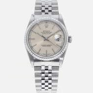 SUPER QUALITY – Rolex Datejust 16220 – Men: Dial Color – Silver, Bracelet - Stainless Steel, Case Size – 36mm, Max. Wrist Size - 7.25 inches