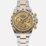 SUPER QUALITY – Rolex Daytona 116503 – Men: Dial Color – Champagne, Bracelet - Yellow Gold Plated, Stainless Steel, Case Size – 40mm, Max. Wrist Size - 7 inches