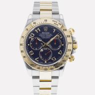 SUPER QUALITY – Rolex Daytona 116523 – Men: Dial Color – Blue, Bracelet - Yellow Gold Plated, Stainless Steel, Case Size – 40mm, Max. Wrist Size - 7 inches
