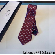 Gucci Silk Tie Red 2022 031096