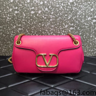 Valentino Stud Sign Nappa Leather Shoulder Bag Pink 2021