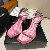 Alexander Wang Silk Heel Sandals 10cm Pink 2021 01