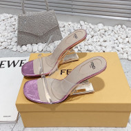 Fendi First PVC High Heel Sandals 8.5cm Pink 2022