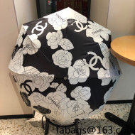 Chanel Camellia Umbrella White/Black 2022 54
