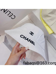 Chanel Canvas Bucket Hat Chalk White 2021 122210