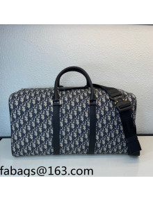 Dior Lingot 50 Duffle Bag in Beige and Black Dior Oblique Jacquard 2022 77