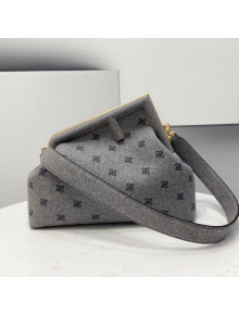 Fendi First Medium Flannel Bag Grey 2021 80018L