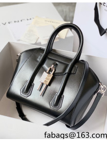 Givenchy Mini Antigona Lock Bag in Box Leather Black 2021