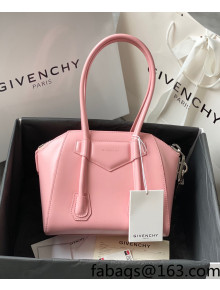 Givenchy Antigona Lock Mini Bag in Box Leather Pink 2021