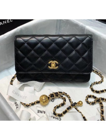 Chanel Metal Wallet on Chain WOC Bag AP1450 Black 2020