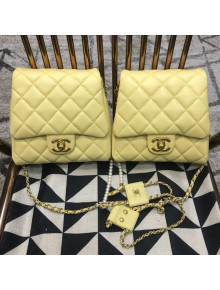 Chanel Side-packs Flap Bag AS0614 Yellow 2019