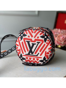 Louis Vuitton LV Crafty Boite Chapeau Souple PM Round Shoulder Bag M45366 Red 2020