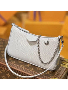 Louis Vuitton Epi Leather Easy Pouch on Strap Mini Bag M80483 White 2021