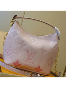 Louis Vuitton Gradient Monogram Leather Marshmallow Hobo Bag M45697 Pink 2021