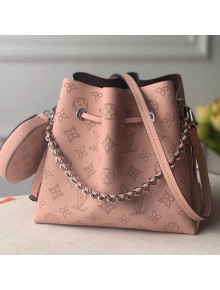 Louis Vuitton Mahina Monogram Perforated Bella Bucket Bag M57068 Pink/Silver 2021