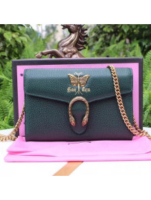 Gucci Garden Butterfly Dionysus Mini Chain Bag 516920 Dark Green 2018