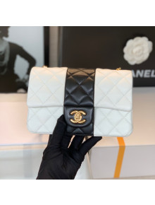 Chanel Lambskin Mini Flap Bag A69900 White/Black 2021 01