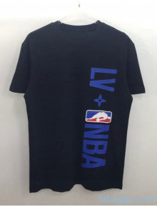 Louis Vuitton Cotton NBA T-shirt LV21030204 Black 2021