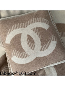 Chanel Wool CC Pillow/Cushion 55x55cm Beige 2021