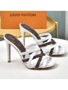 Louis Vuitton Revival Strap Heel Slide Sandals 10cm White 2021