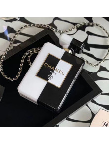 Chanel Resin Bottle Evening Bag Clutch with Chain AS2226 White/Black 2021
