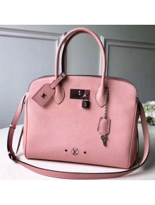 Louis Vuitton Veau Nuage Calf Leather Milla MM Handbag Rose Poudre 2018