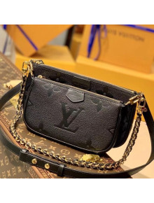 Louis Vuitton Gaint Monogram Leather Triple Shoulder Bag M80399 Black/Gold 2021