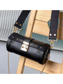 Louis Vuitton Papillon Trunk Round Bag in Epi Leather M58655 Black 2021