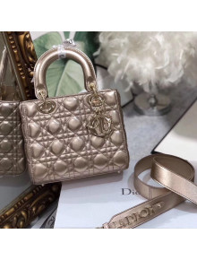Dior MY ABCDior Small Bag in Cannage Leather Champagne 2019