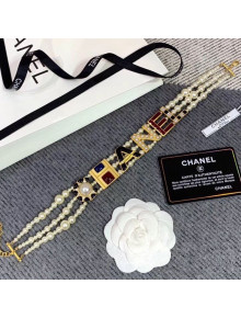 Chanel Pearl and Resin Choker Necklace AB1954 2019
