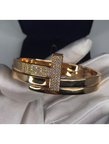 Tiffany & Co. Square Wrap Bracelet With Crystal Gold 2020
