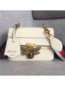 Gucci Queen Margaret Leather Shoulder Bag 476542 White 2018