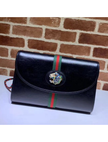 Gucci Rajah Leather Medium Shoulder Bag 564697 Black 2019