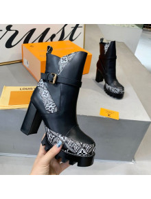 Louis Vuitton Star Trail Since 1854 and Calfskin Short Boots Black/Grey 202001