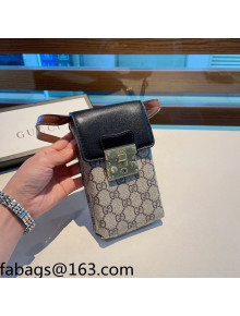 Gucci GG Canvas iPhone Holder Beige 2021 1104117