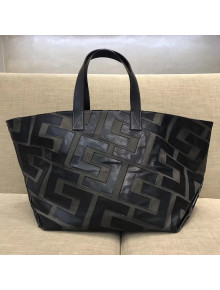 Celine Patchwork Medium Tote Bag in Textile and Leather 2018
