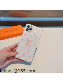 Louis Vuitton Monogram Canvas iPhone Case Pink 2021 1104121