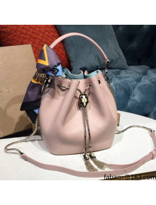 Bvlgari Serpenti Forever Bucket Bag in Smooth Calf Leather Pink 2021