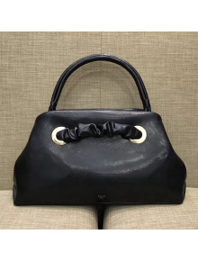 Celine Shiny Calfskin Small Purse with Eyelets Bag Black 2018