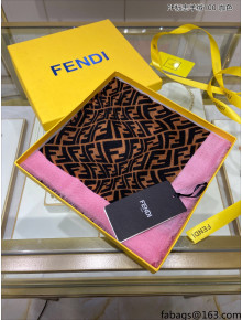 Fendi Cashmere Square Scarf 100x100cm FS814 Pink 2021