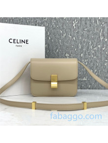 Celine Teen Small Classic Bag in Box Calfskin 192523 Khaki Grey 2020 (Top quality)