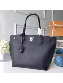 Louis Vuitton Calfskin Lockme Go Handle Tote Bag M55028 Noir 2018
