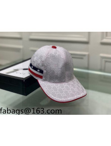 Gucci GG Canvas Hat with Star Web White 2021 110485