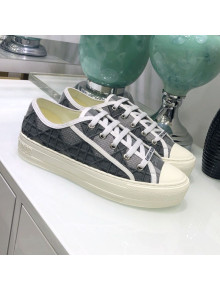 Dior Walk'n'Dior Sneakers in Grey Denim Cannage Embroidery 2020